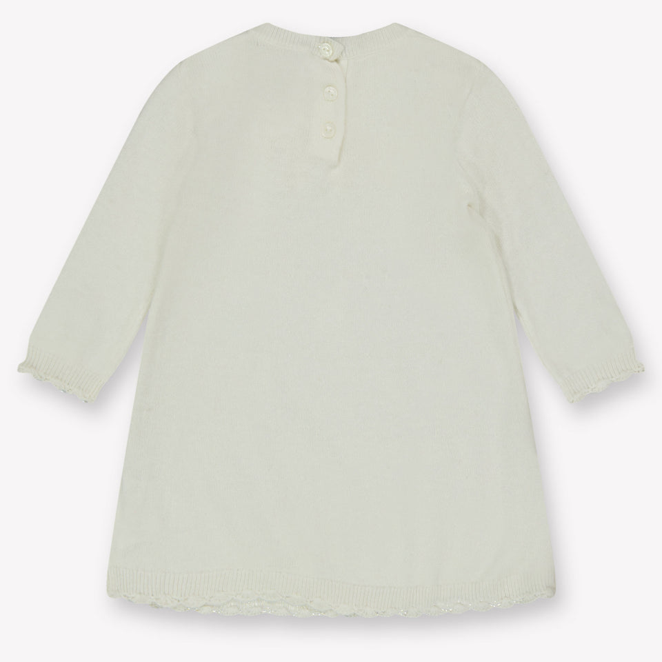 Tartine et Chocolat Baby Meisjes Jurk In Off White