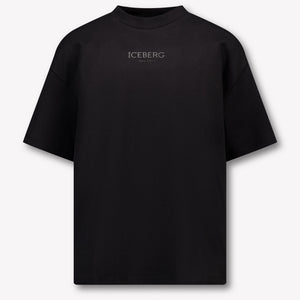 Iceberg Kinder Jongens T-Shirt In Zwart