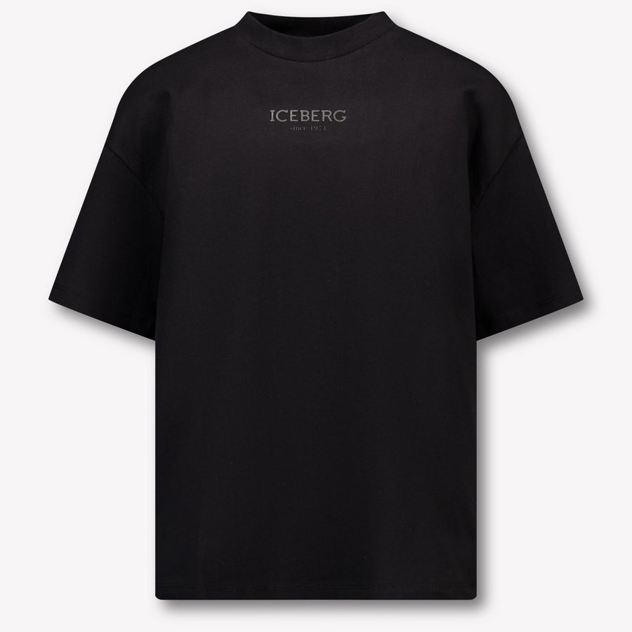 Iceberg Kinder Jongens T-Shirt In Zwart