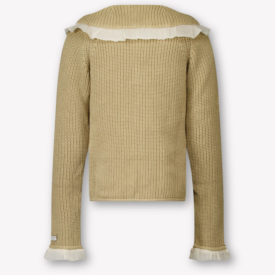 Donsje Amsterdam Kinder Meisjes Vest In Taupe