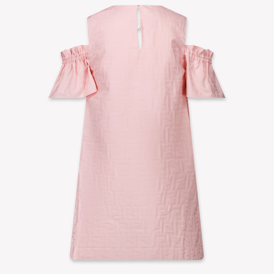 Fendi Kinder Meisjes Jurk In Licht Roze