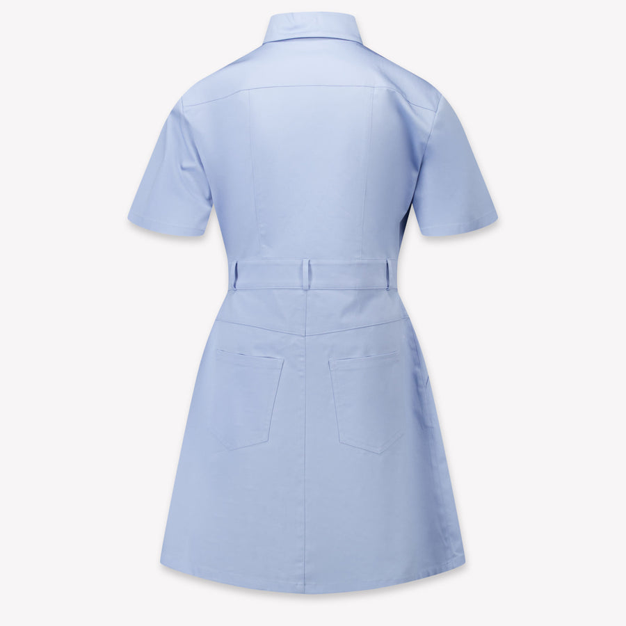 Fendi Kinder Meisjes Jurk In Licht Blauw