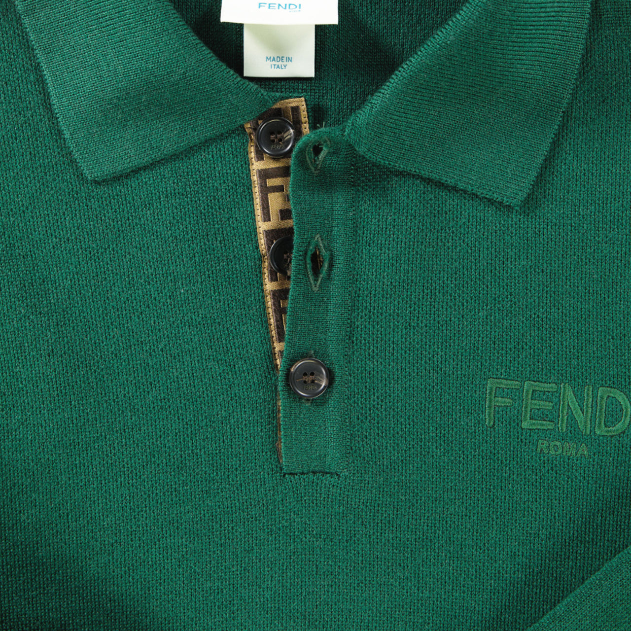 Fendi Kinder Jongens Trui In Donker Groen