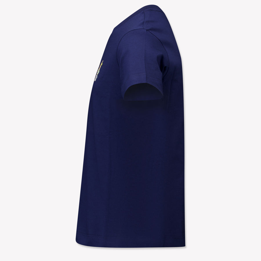 Fendi Kinder Jongens T-Shirt In Navy