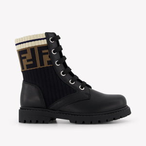 Fendi Unisex Laarzen In Zwart