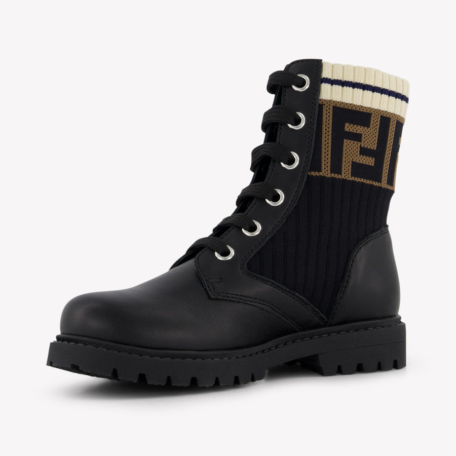 Fendi Unisex Laarzen In Zwart