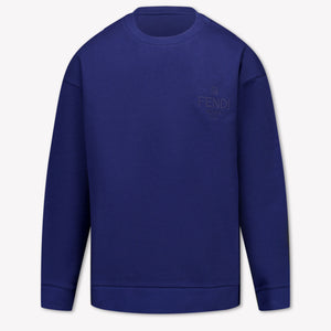 Fendi Kinder Unisex Trui In Navy