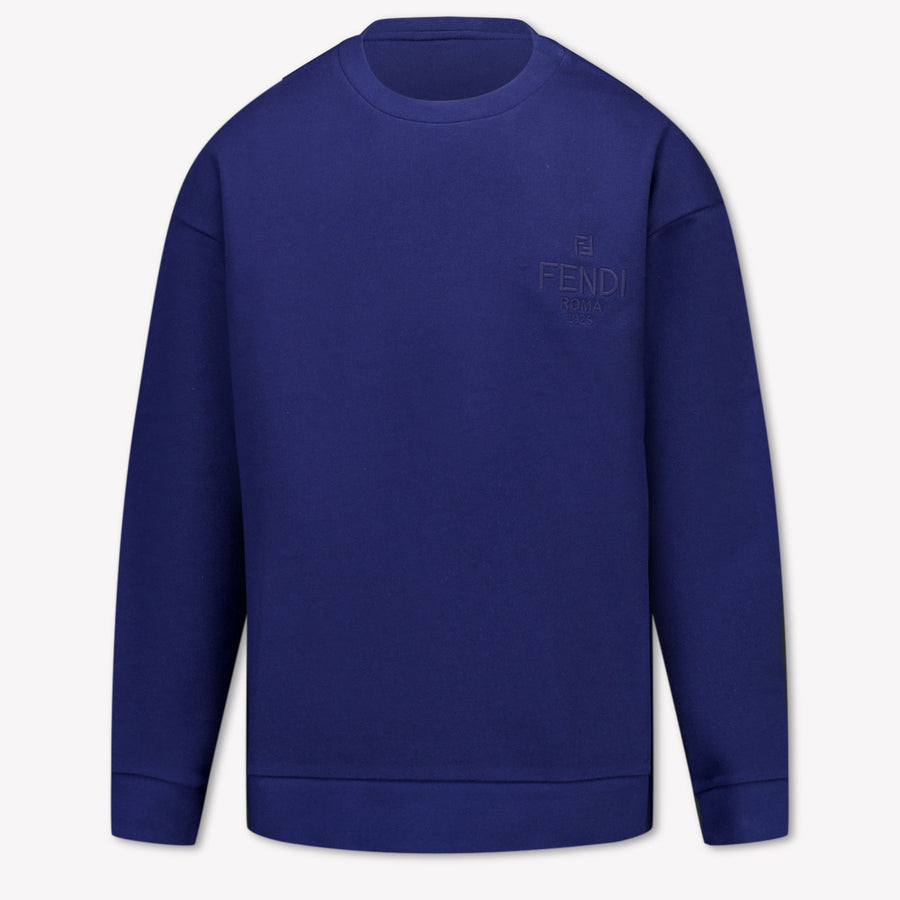 Fendi Kinder Unisex Trui In Navy