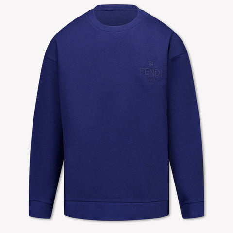 Fendi Kinder Unisex Trui In Navy