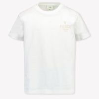Fendi Kinder Unisex T-Shirt In Wit