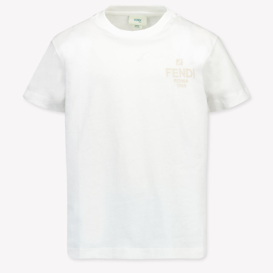 Fendi Kinder Unisex T-Shirt In Wit