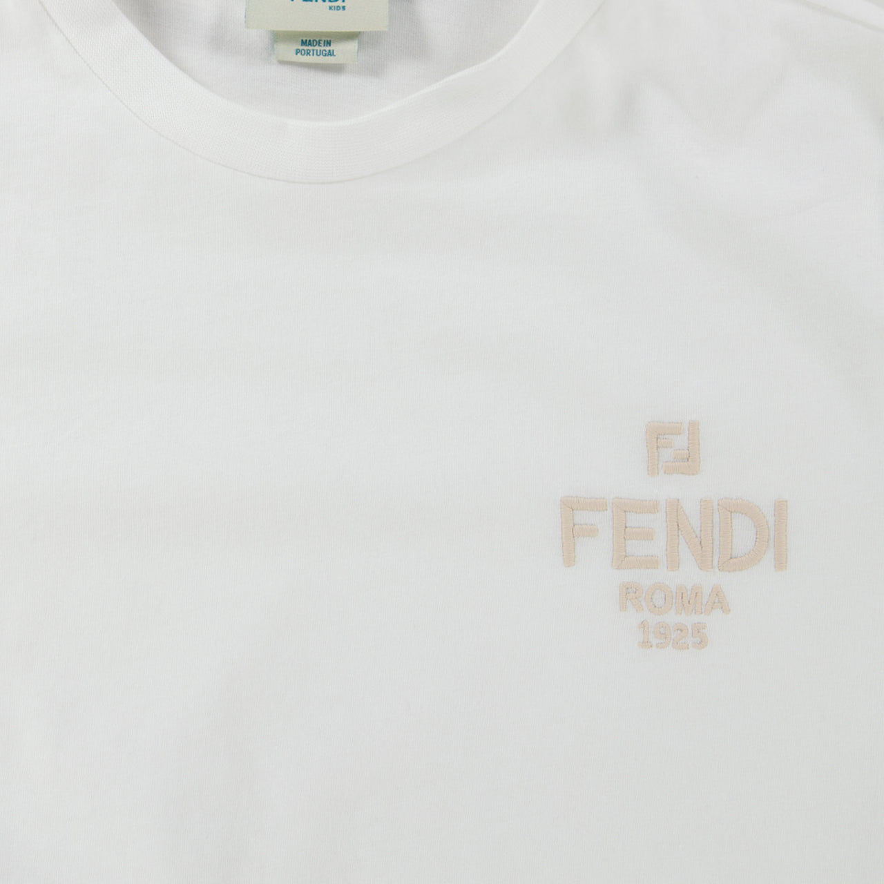 Fendi Kinder Unisex T-Shirt In Wit