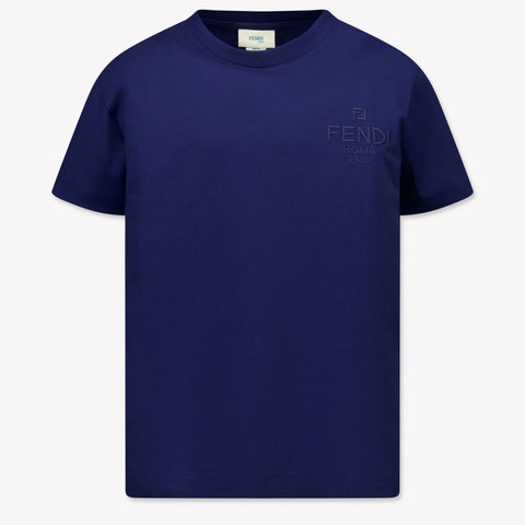 Fendi Kinder Unisex T-Shirt In Navy