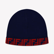 Fendi Kinder Unisex Muts In Navy