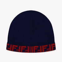 Fendi Kinder Unisex Muts In Navy