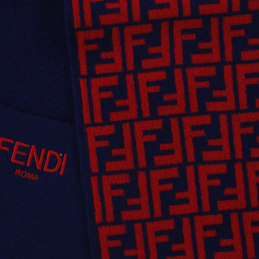 Fendi Kinder Unisex Sjaals In Navy