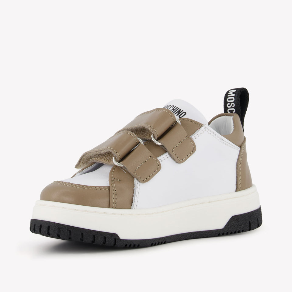 Moschino Unisex Sneakers In Wit