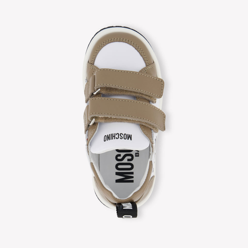 Moschino Unisex Sneakers In Wit