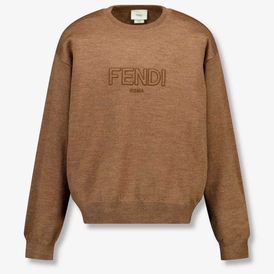 Fendi Kinder Unisex Trui In Camel