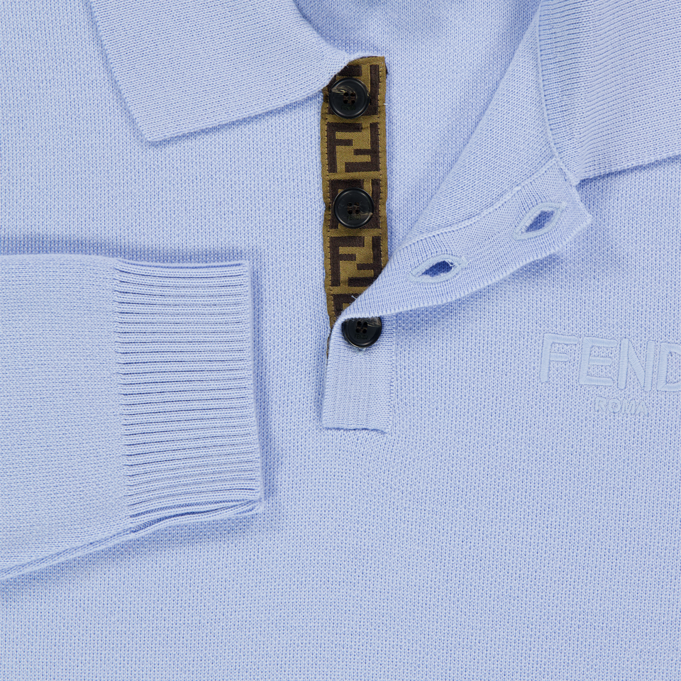 Fendi Kinder Jongens Trui In Licht Blauw