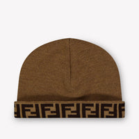 Fendi Kinder Unisex Muts In Camel