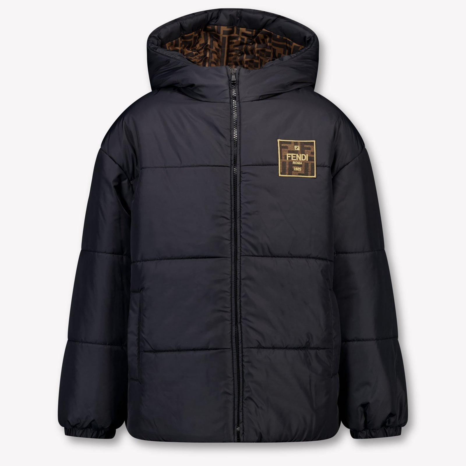 Fendi Kinder Unisex Winterjas In Zwart