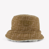 Fendi Kinder Unisex Hoed In Off White