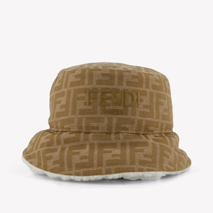 Fendi Kinder Unisex Hoed In Off White