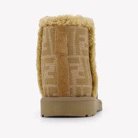 Fendi Unisex Laarzen In Beige