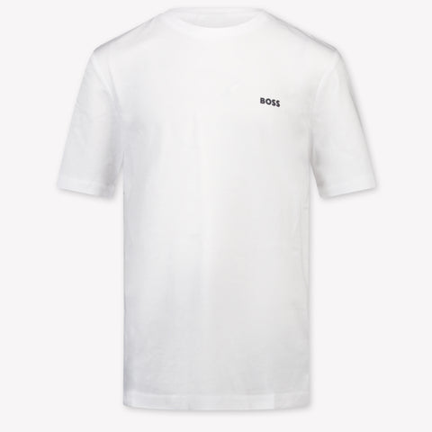 Boss Kinder Jongens T-Shirt In Wit