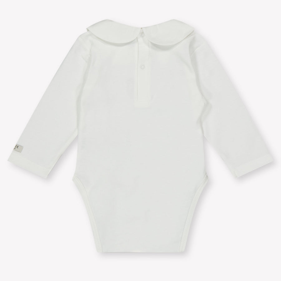 Donsje Amsterdam Bear Baby Unisex Rompertje In Off White