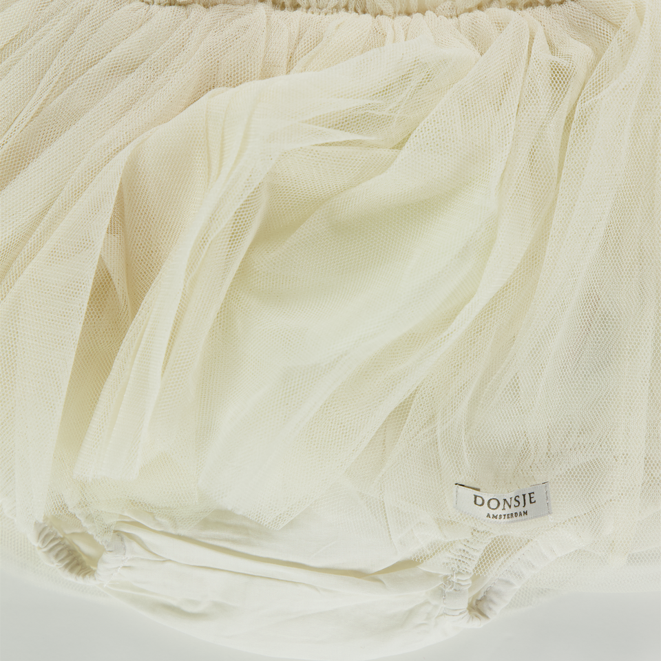 Donsje Amsterdam Rieta Baby Meisjes Rokje In Off White