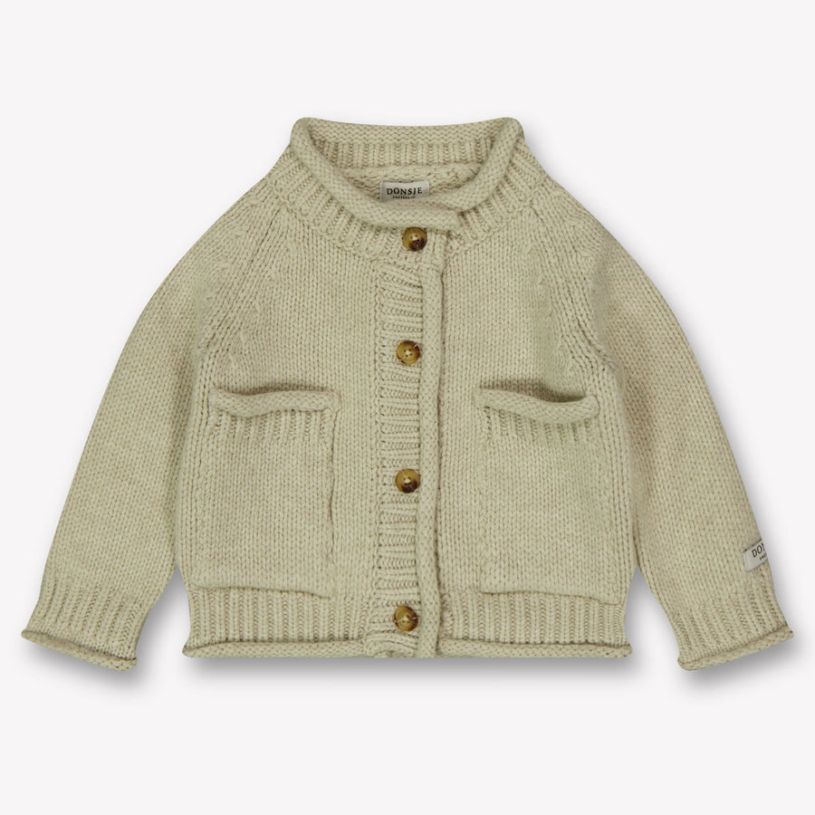Donsje Amsterdam Baby Unisex Vest In Licht Beige