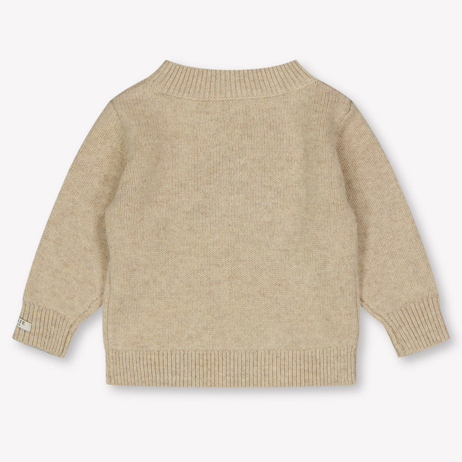 Donsje Amsterdam Bear Baby Jongens Trui In Licht Beige