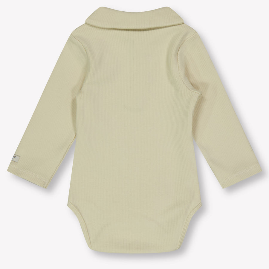 Donsje Amsterdam Paulo Baby Jongens Rompertje In Licht Beige