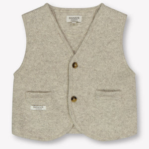 Donsje Amsterdam Maurtis Baby Jongens Gilets In Licht Grijs