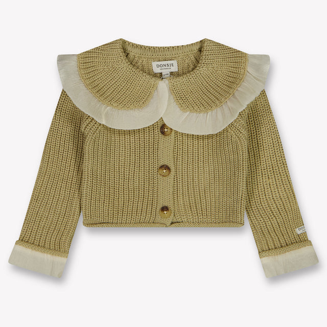 Donsje Amsterdam Zoila Baby Meisjes Vest In Licht Beige