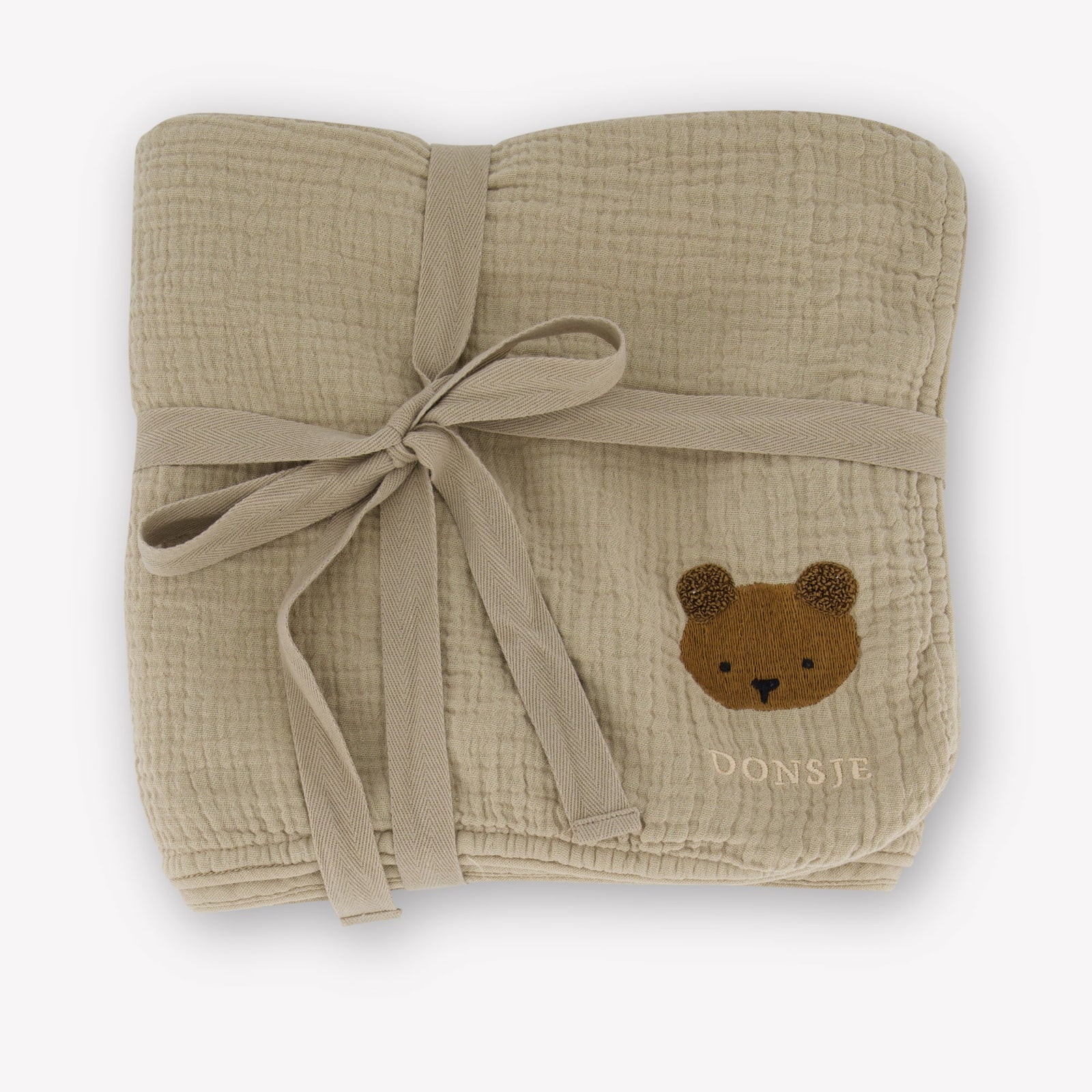 Donsje Amsterdam Bear Baby Unisex Accessoire In Taupe