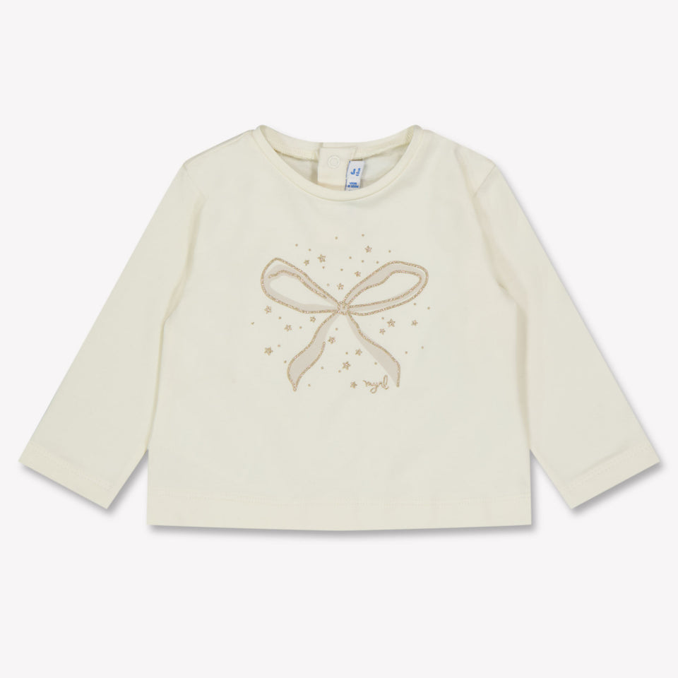 Mayoral Baby Meisjes T-Shirt In Wit