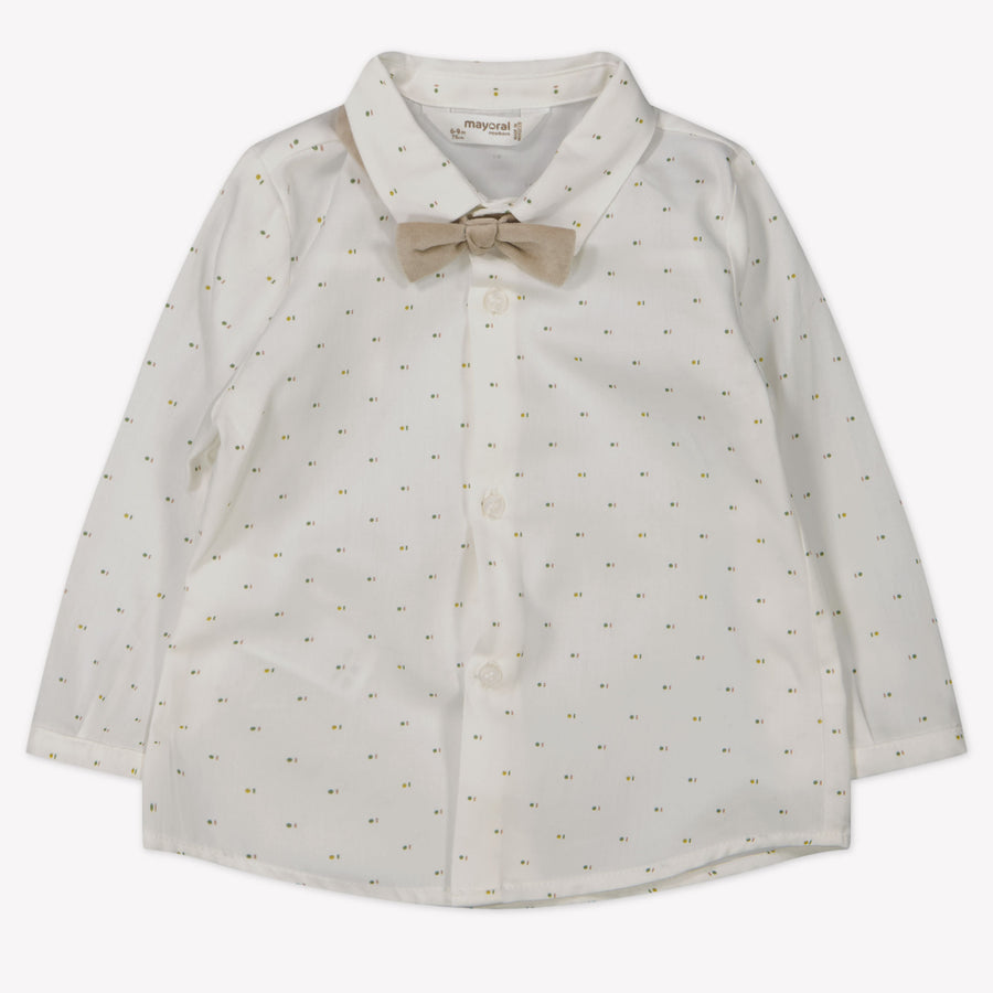 Mayoral Baby Jongens T-Shirt In Off White