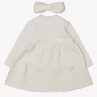 Mayoral Baby Meisjes Jurk In Off White