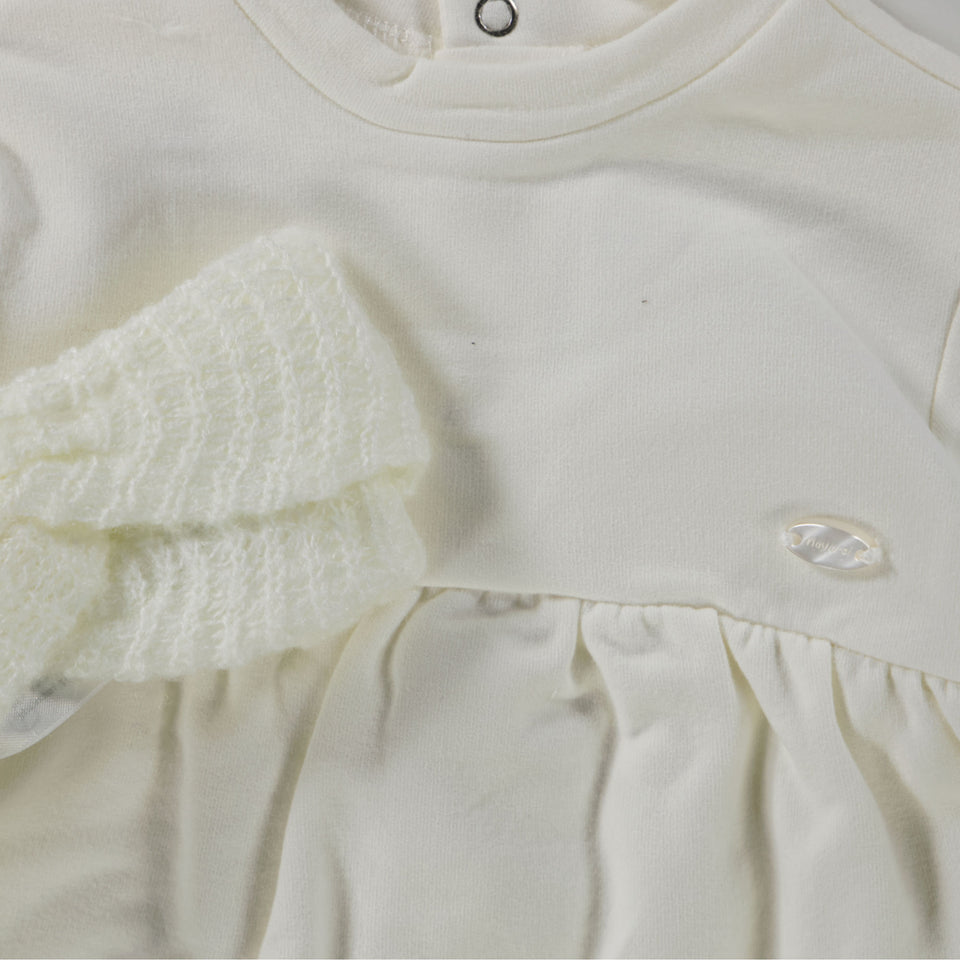 Mayoral Baby Meisjes Jurk In Off White