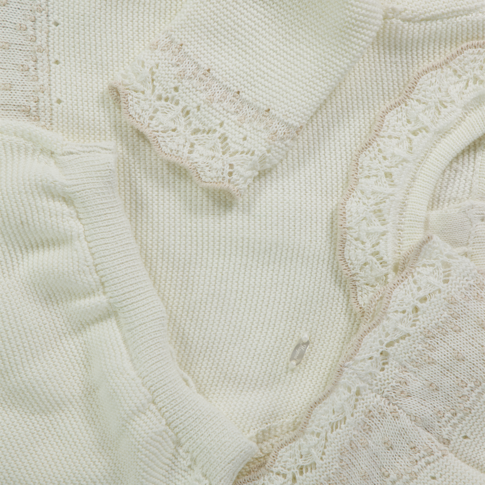 Mayoral Baby Meisjes Boxpakje In Off White