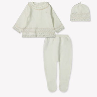 Mayoral Baby Meisjes Boxpakje In Off White