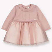 Mayoral Baby Meisjes Jurk In Licht Roze