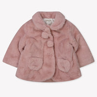 Mayoral Baby Meisjes Faux Fur Jas in Roze
