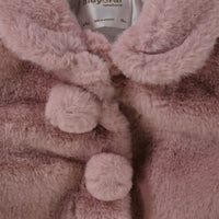 Mayoral Baby Meisjes Faux Fur Jas in Roze