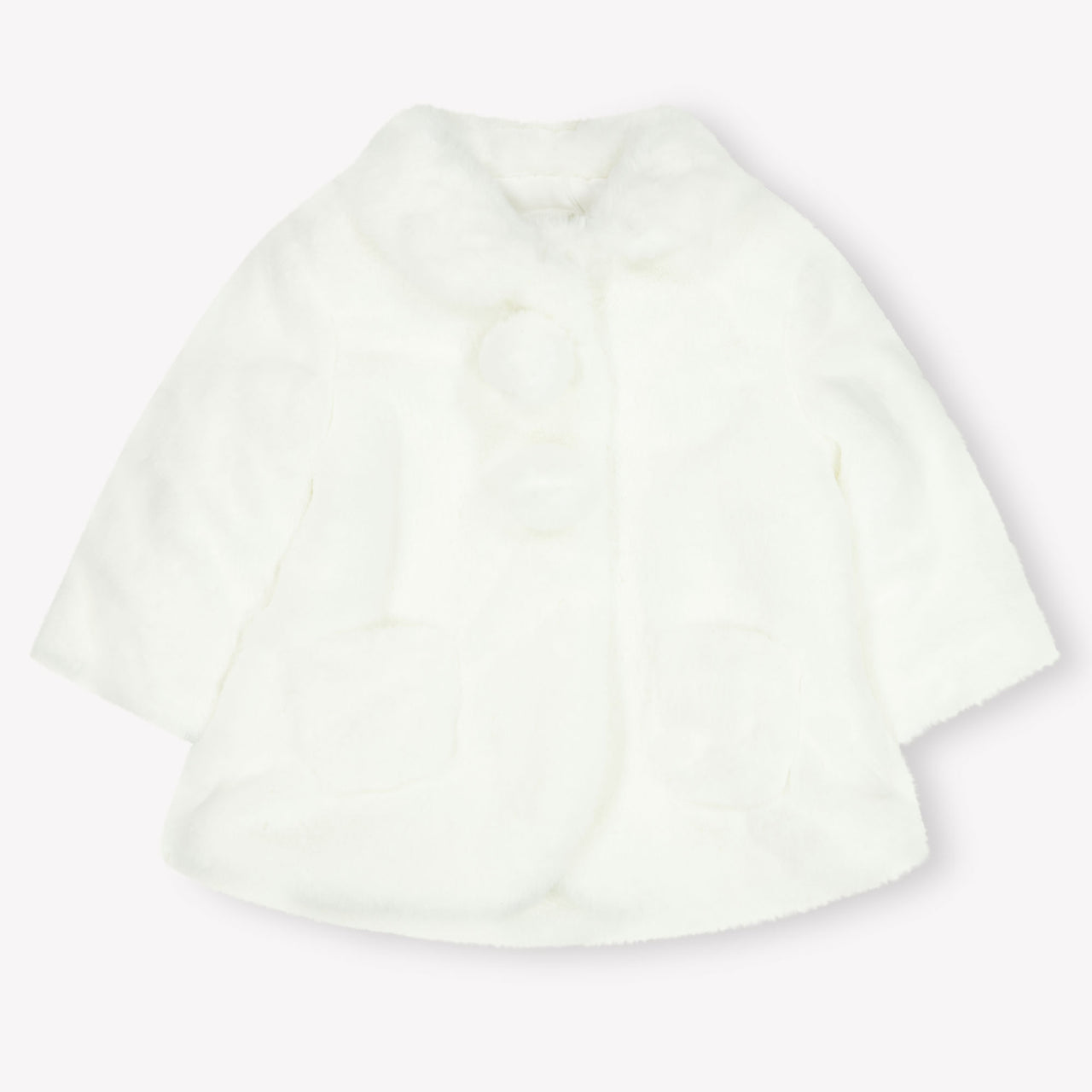 Mayoral Baby Meisjes Faux Fur Jas in Wit