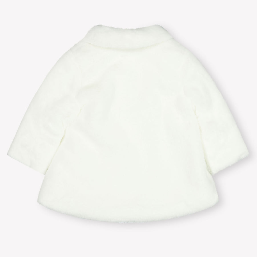 Mayoral Baby Meisjes Faux Fur Jas in Wit