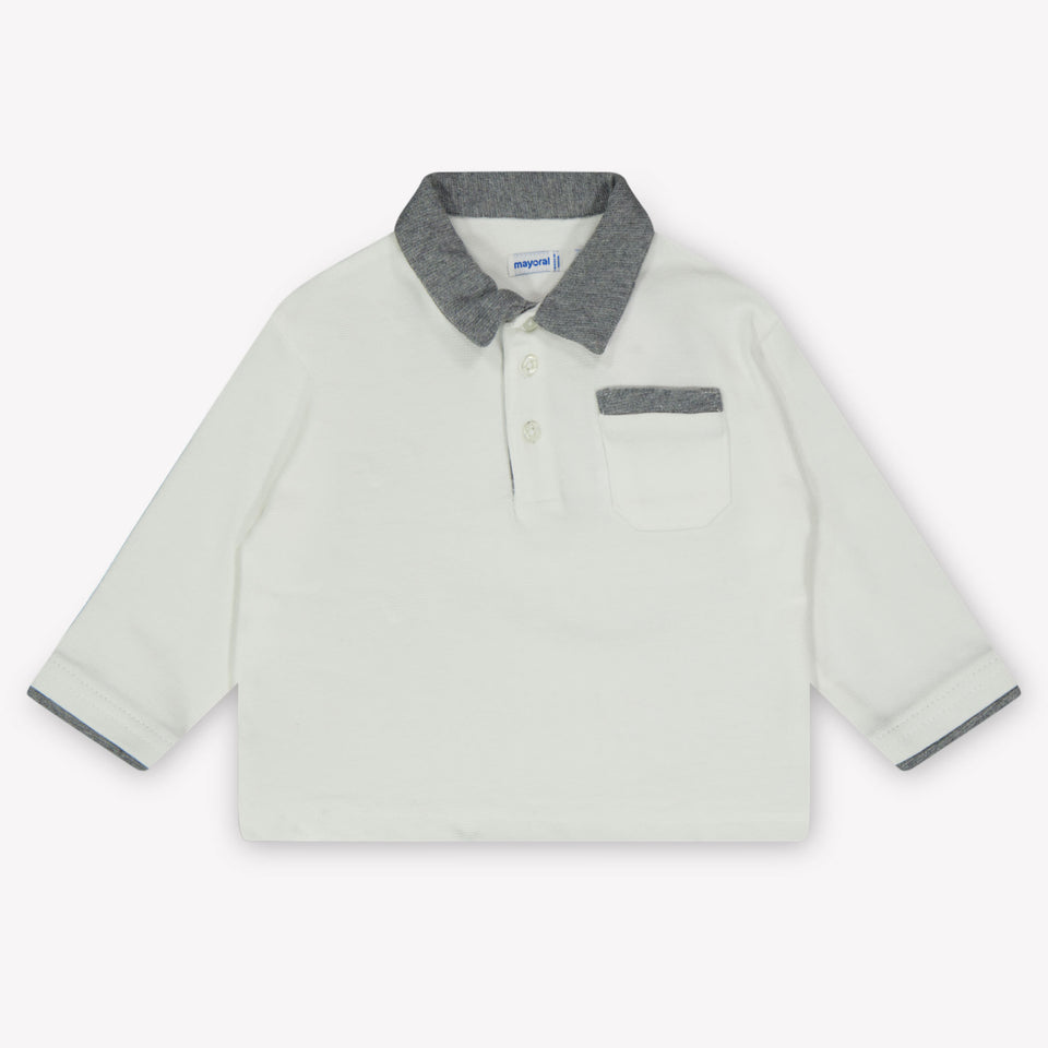 Mayoral Baby Jongens Polo In Off White
